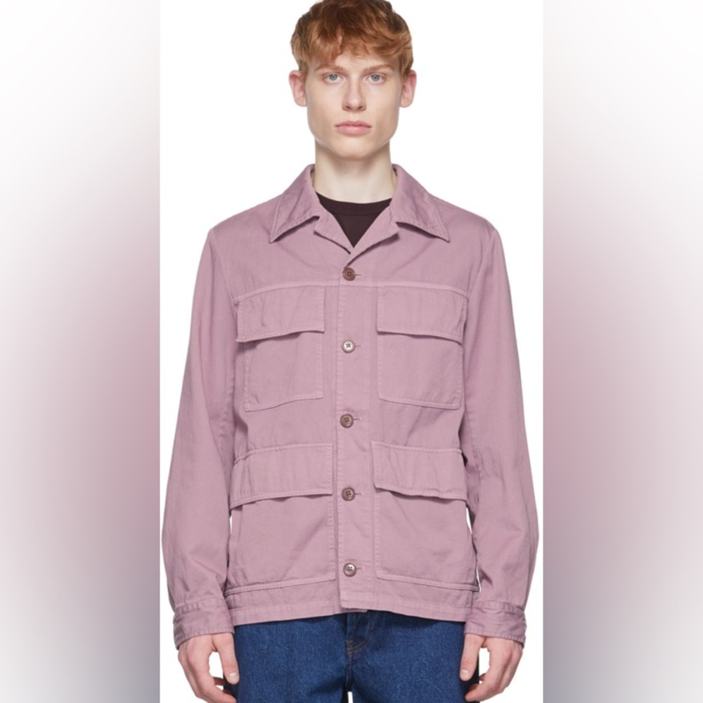 Dries Van Noten Vormac Overdyed Cargo Jacket In Rose